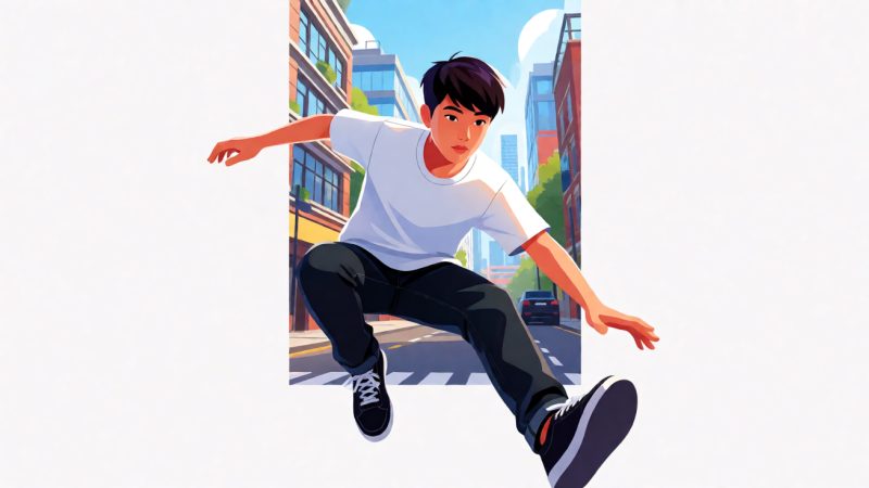 跑酷游戏 示意图